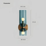 LED Wandleuchte aus Glas, Up-&-Down Licht, modern, für Schlafzimmer