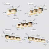 LED Badezimmer-Wandleuchte mit Kristall-Lampenschirm, IP44