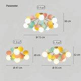Kinderzimmer Deckenlampe mit Kugelform aus Glas