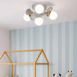 Kinderzimmer Deckenlampe mit Kugelform aus Glas
