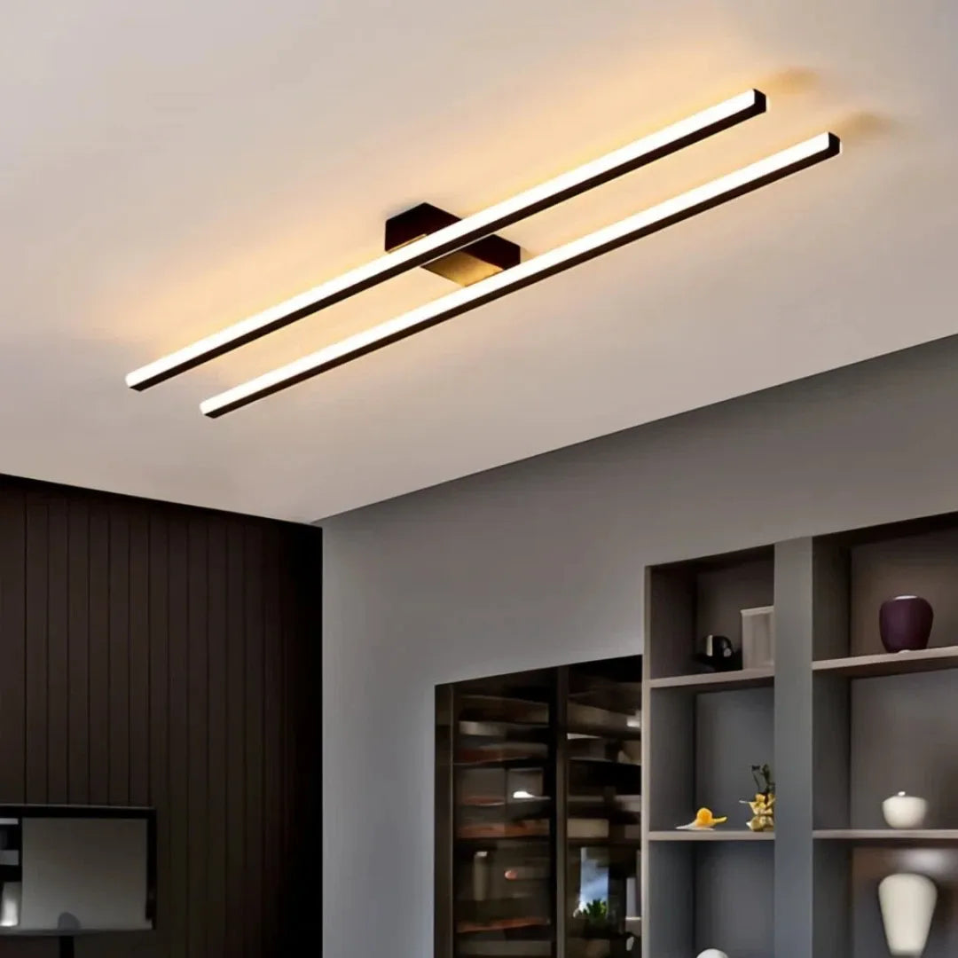 Lineare LED-Deckenleuchte aus Metall für Innenräume