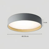 LED Deckenleuchte rund dimmbar im skandinavischen Stil für Schlafzimmer