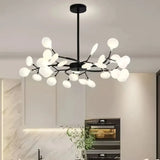 LED Kronleuchter modern mit Blattdesign für das Wohnzimmer