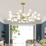 LED Kronleuchter modern mit Blattdesign für das Wohnzimmer