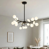LED Kronleuchter modern mit Blattdesign für das Wohnzimmer