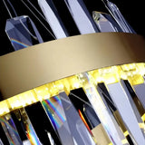 LED Kristall-Pendelleuchte Goldring für Esszimmer – Modernes Design