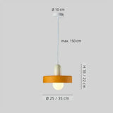 Runde LED Pendelleuchte aus Glas für das Schlafzimmer