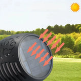 LED Solar-Erdspießleuchte für den Garten, IP65, Schwarz
