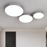 Moderne runde flache LED-Deckenleuchte, 3-flammig, für Wohnzimmer