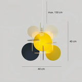 Moderne Designer-Pendelleuchte für den Esstisch in Mehrfarbig