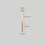Kleine Holz-Pendelleuchte mit 20 cm und 30 cm Durchmesser