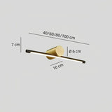 LED Bad-Wandleuchte IP44 in modernem, länglichem Design