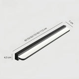 Moderne Spiegelleuchte fürs Badezimmer in drei Farben und sechs Längen