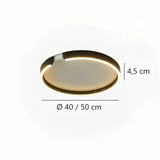Moderne LED-Deckenleuchte mit Ringen, dimmbar – ideal für Schlafzimmer