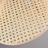 Japanische Pendelleuchte aus Rattan in Blütenform für das Esszimmer