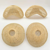 Pendelleuchte aus Rattan im Japandi Stil für Esszimmer