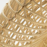 Pendelleuchte aus Rattan im Japandi Stil für Esszimmer