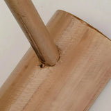 Detailaufnahme des handgeflochtenen Bambusschirms