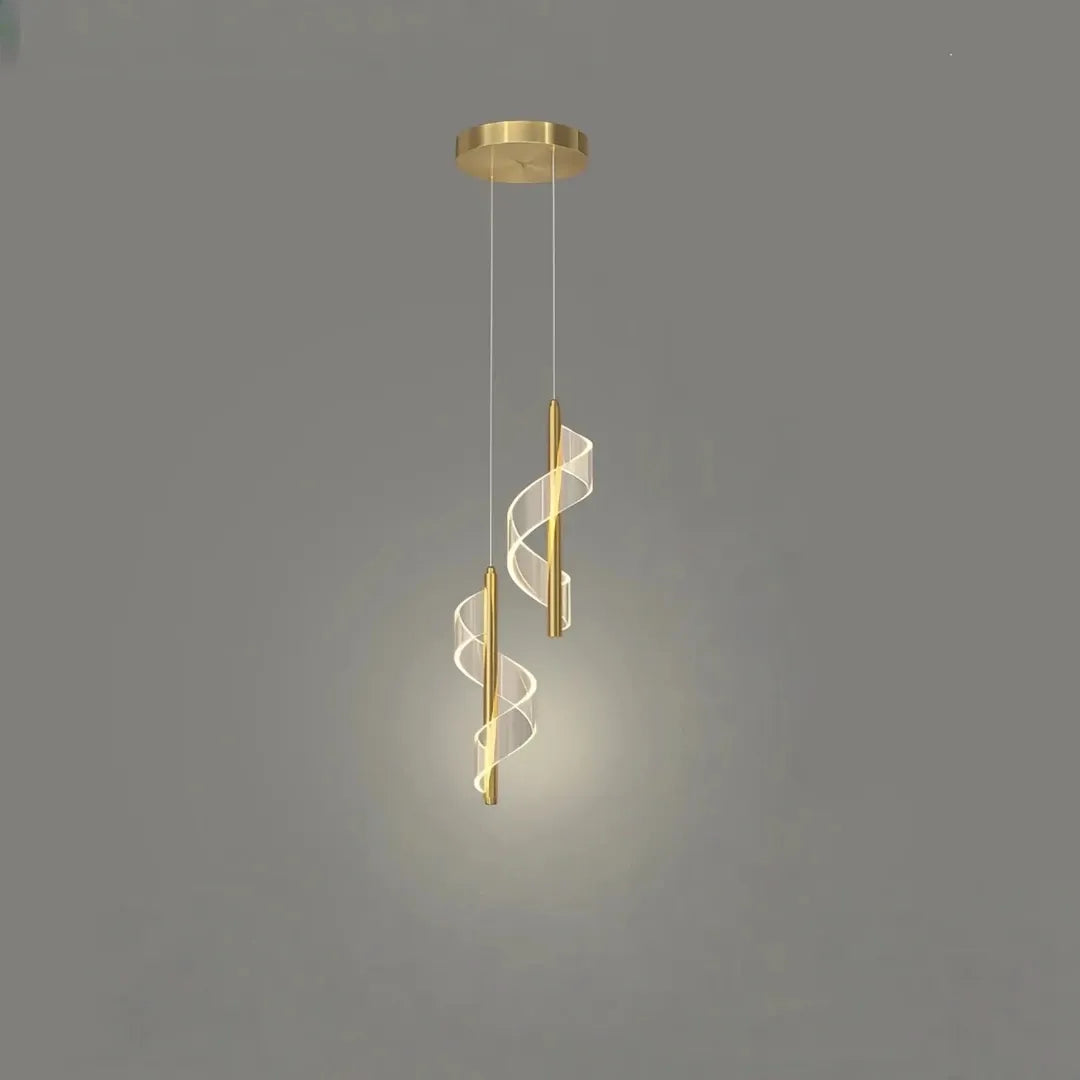 Zweiflammige LED-Pendelleuchte in moderner Ausführung