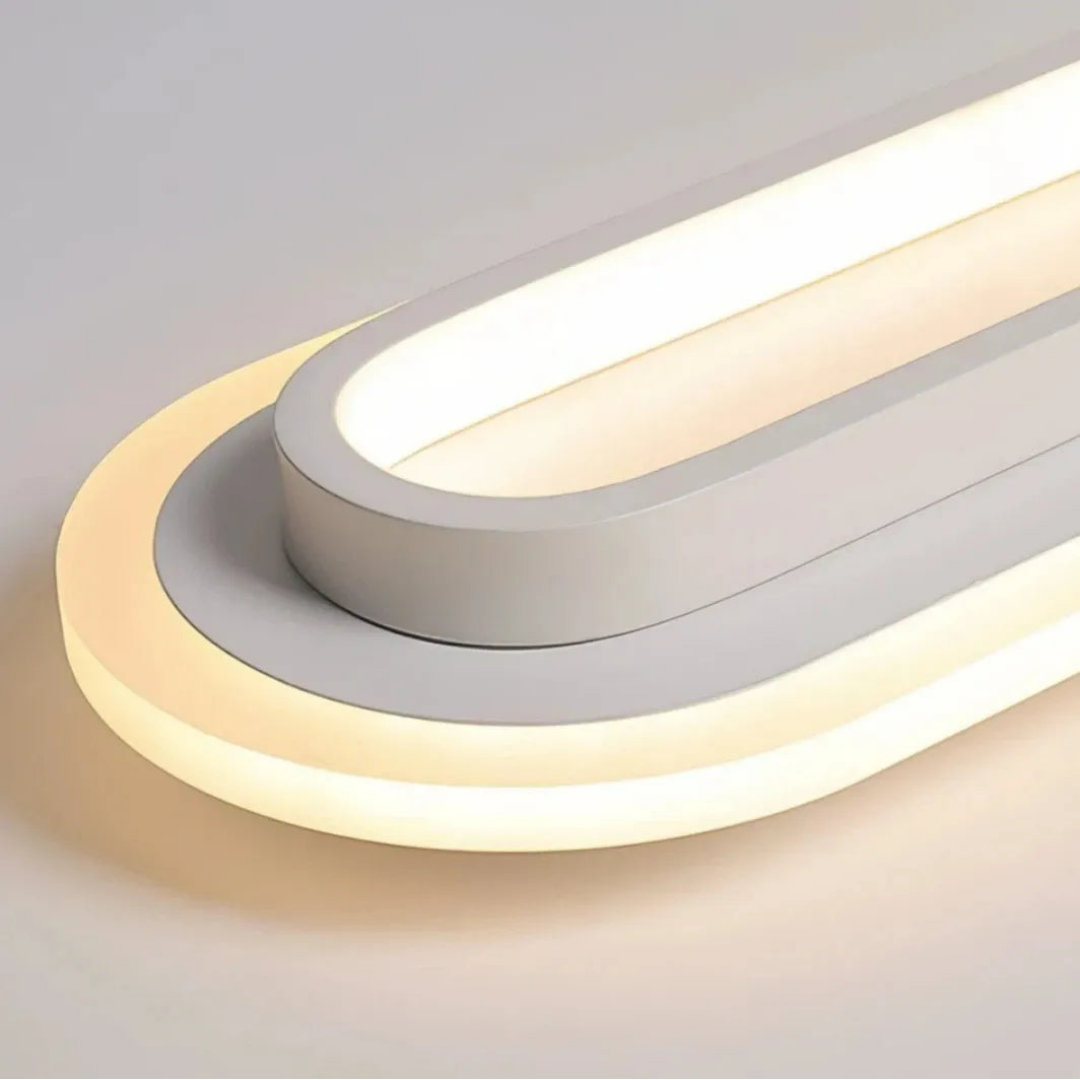 Leuchtende ovale LED-Deckenleuchte mit gleichmäßiger Lichtverteilung