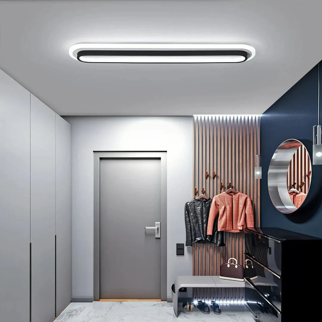 Ovale LED-Deckenleuchte dimmbar für Flur & Diele