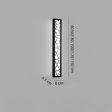 Lange Design-Außenwandleuchte IP65 für Terrasse, Balkon und Garten