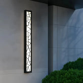 Lange Design-Außenwandleuchte IP65 für Terrasse, Balkon und Garten