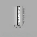 Längliche Außenwandleuchte im Design-Stil, IP65 für die Terrasse