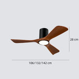 Leiser Deckenventilator mit Licht im skandinavischen Design