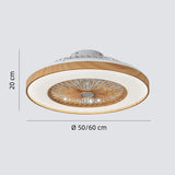 Leiser Deckenventilator mit Licht und Fernbedienung