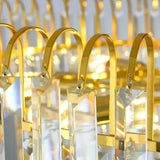 Luxuriöser LED Kristallkronleuchter in Gold, Ø40 cm für Schlafzimmer