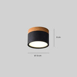 Skandinavischer Aufbaustrahler flach LED rund für Flur