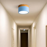 Skandinavischer Aufbaustrahler flach LED rund für Flur