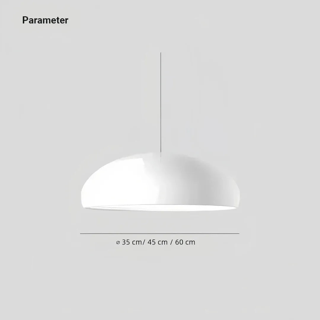 Mid-Century Pendelleuchte in Kuppelform für das Esszimmer
