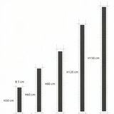 Minimalistische LED Außenleuchte mit Bewegungsmelder dimmbar schwarz