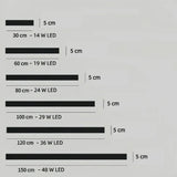 LED Außenwandleuchte mit Bewegungsmelder dimmbar, Schwarz, 30–150 cm
