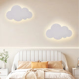 Minimalistische Wolkenform Wandleuchte fürs Kinderzimmer Weiß