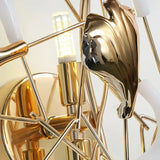 Modern Wandleuchte Blatt aus Keramik für Esszimmer