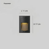 Moderne Außen-Wandeinbauleuchte IP65 in Schwarz