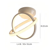 Moderne Deckenleuchte im Ringdesign für den Flur