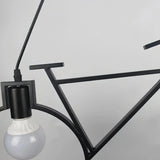 Moderne Fahrrad Pendelleuchte aus Schmiedeeisen 2 flammig