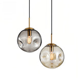 Moderne Pendelleuchte aus mundgeblasenem Glas für das Esszimmer
