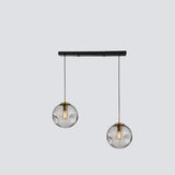 Moderne Pendelleuchte aus mundgeblasenem Glas für das Esszimmer