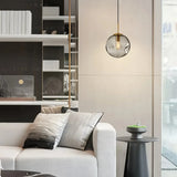 Moderne Pendelleuchte aus mundgeblasenem Glas für das Esszimmer