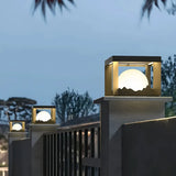 Moderne LED-Sockelleuchte für Terrasse und Garten, Schwarz