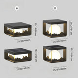 Moderne LED-Sockelleuchte für Terrasse und Garten, Schwarz