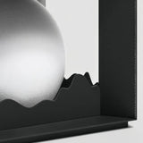 Moderne LED-Sockelleuchte für Terrasse und Garten, Schwarz