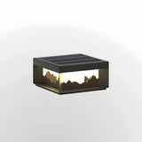 Moderne LED-Sockelleuchte für Terrasse und Garten, Schwarz