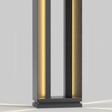 Moderne LED-Solar-Wegeleuchte in rechteckigem Design, IP65