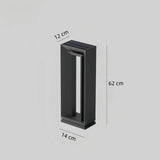 Moderne LED-Solar-Wegeleuchte in rechteckigem Design, IP65